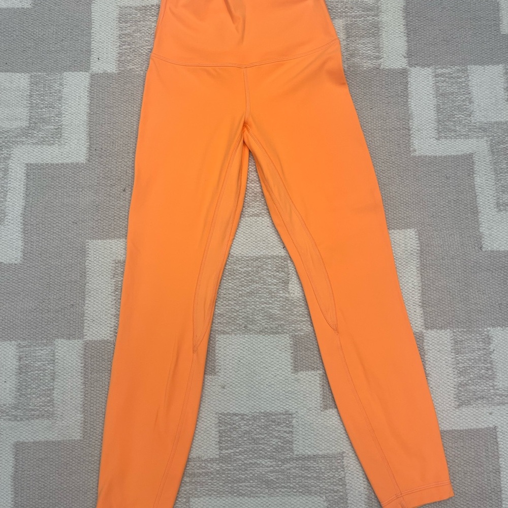 Lululemon Athletica Orange Leggings for Active Lifestyle